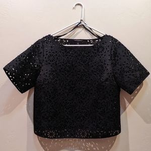 NWOT | BANANA REPUBLIC | LASER CUT LACE TOP